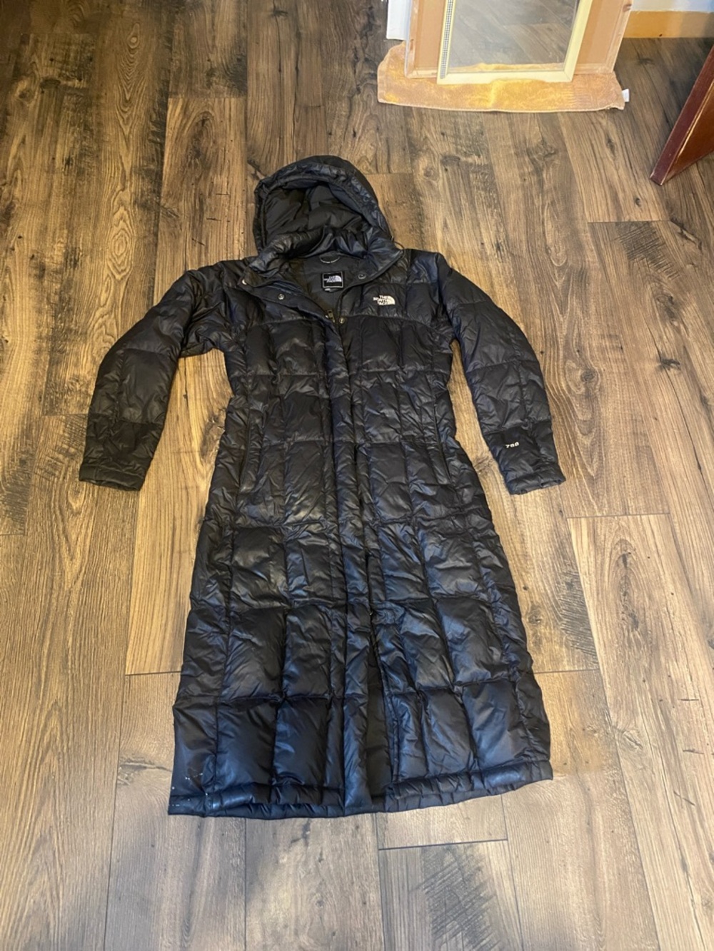 The North Face Women's Black Long Puffer Coat with Hood